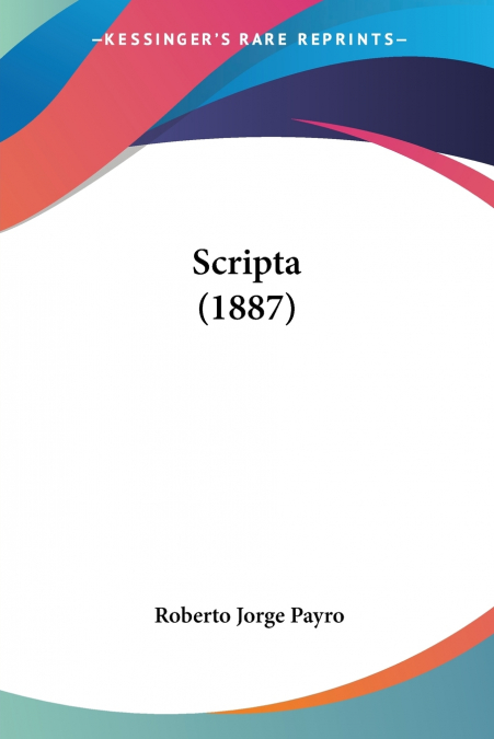 Scripta (1887)