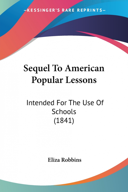 Sequel To American Popular Lessons