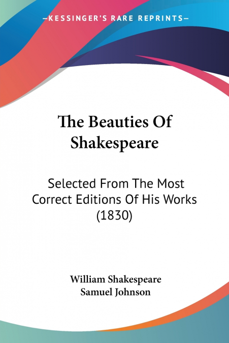 The Beauties Of Shakespeare