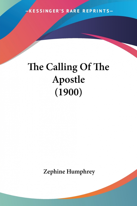 The Calling Of The Apostle (1900)