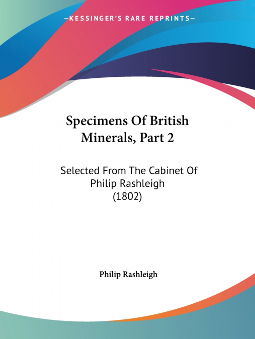 Specimens Of British Minerals, Part 2
