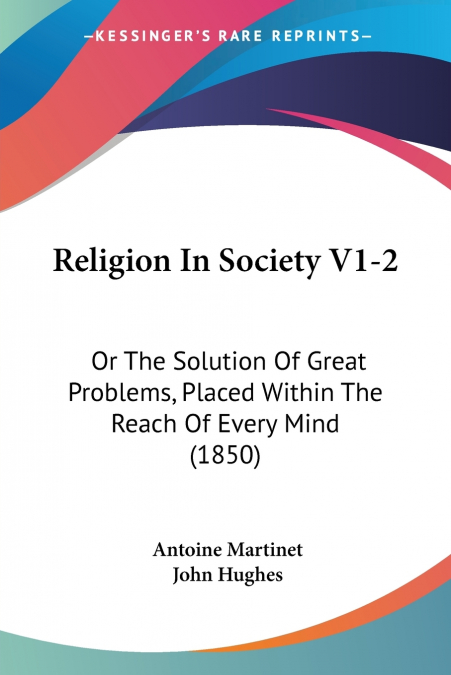 Religion In Society V1-2