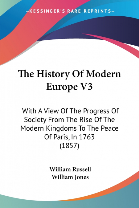 The History Of Modern Europe V3