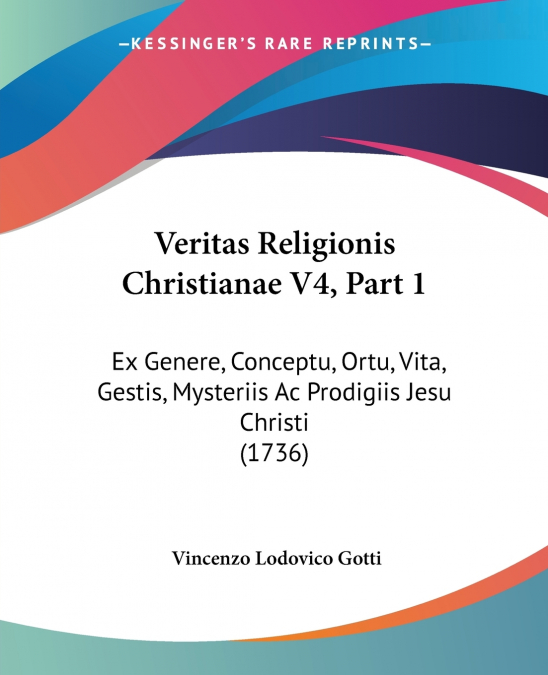 Veritas Religionis Christianae V4, Part 1