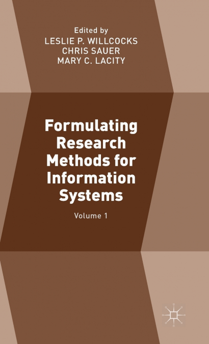 Formulating Research Methods for Information Systems