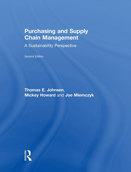 Purchasing and Supply Chain Management