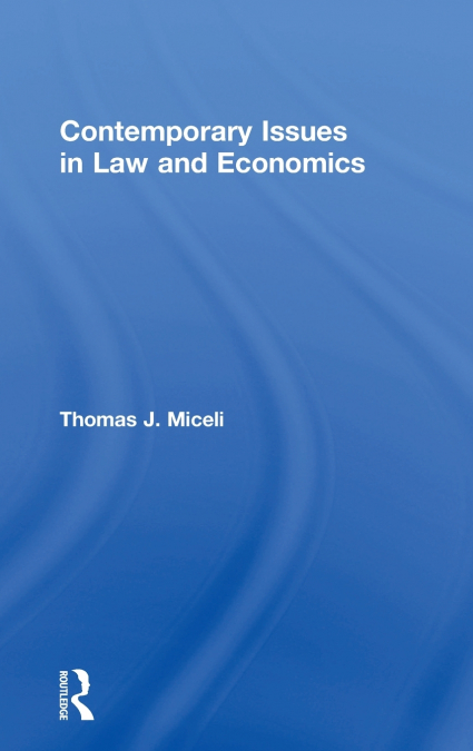 Contemporary Issues in Law and Economics