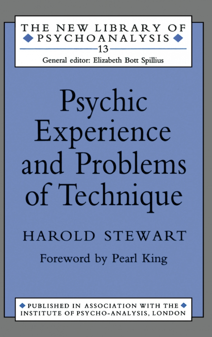Psychic Experience and Problems of Technique