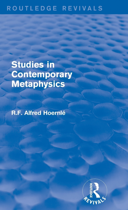 Studies in Contemporary Metaphysics