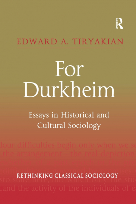 For Durkheim