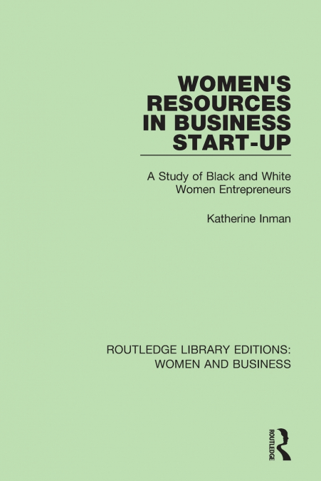 Women’s Resources in Business Start-Up