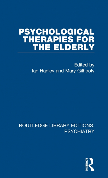 Psychological Therapies for the Elderly