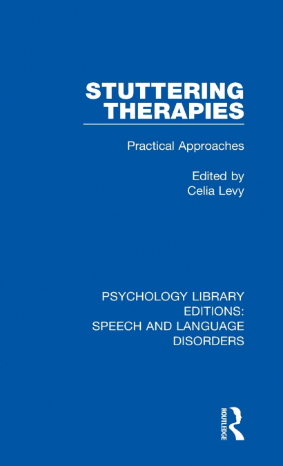 Stuttering Therapies