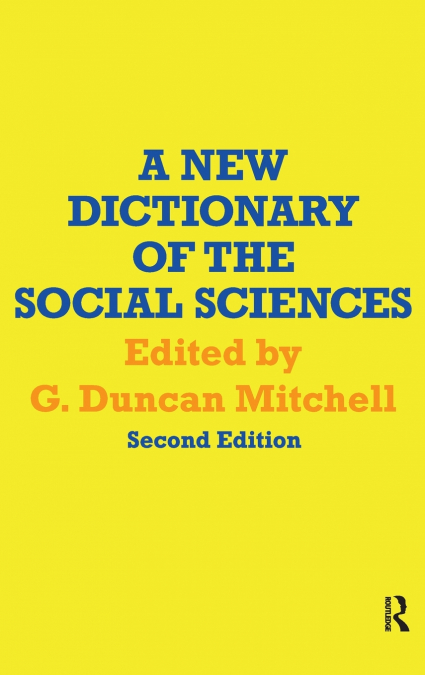 A New Dictionary of the Social Sciences