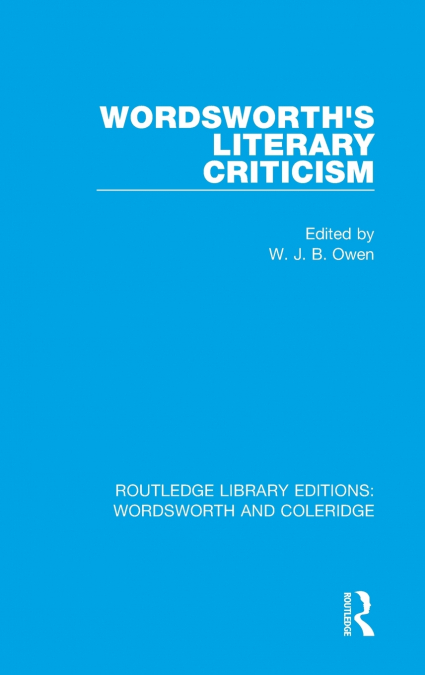 Wordsworth’s Literary Criticism