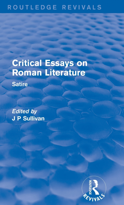 Critical Essays on Roman Literature
