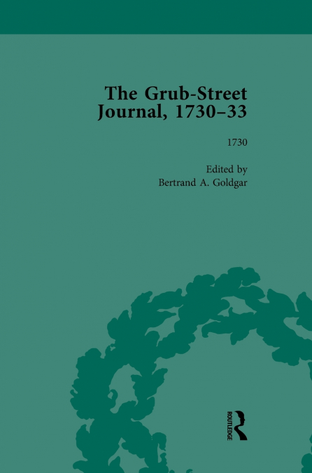 The Grub Street Journal, 1730-33 Vol 1