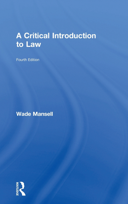 A Critical Introduction to Law
