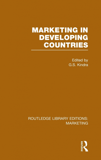 Marketing in Developing Countries (RLE Marketing)