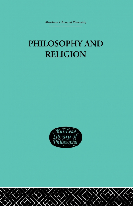 Philosophy and Religion