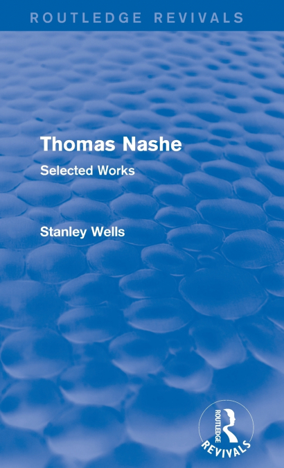 Thomas Nashe (Routledge Revivals)