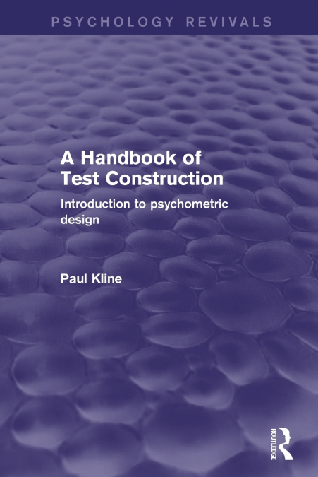 A Handbook of Test Construction