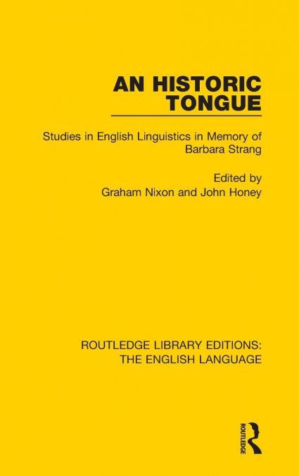 An Historic Tongue