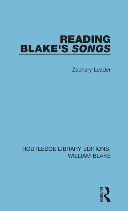 Reading Blake’s Songs