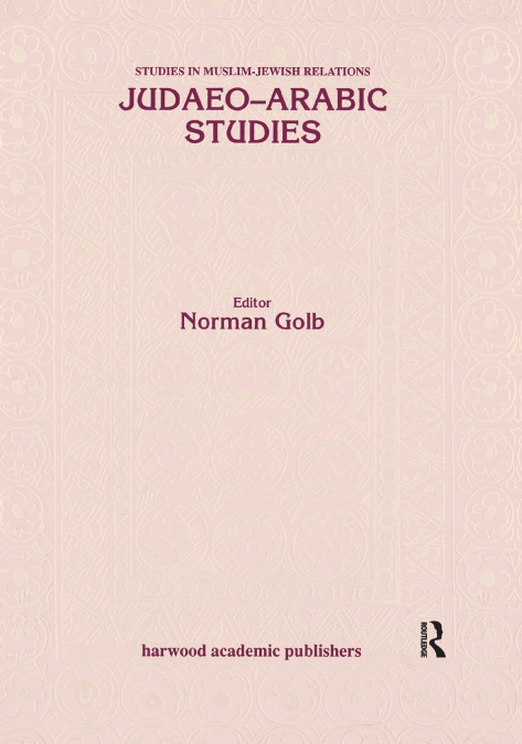 Judaeo Arabic Studies