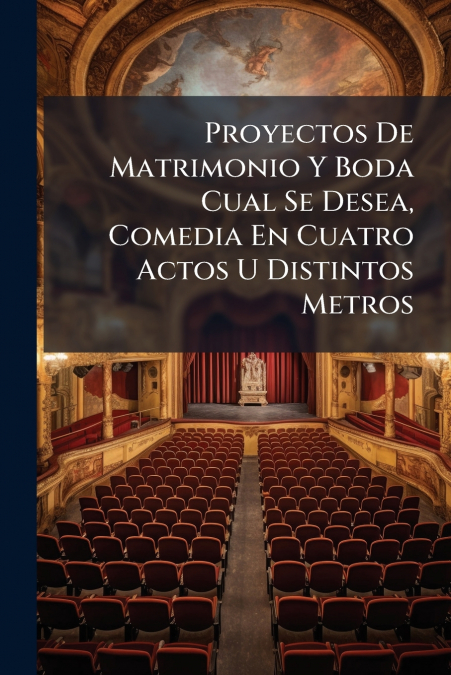 Proyectos De Matrimonio Y Boda Cual Se Desea, Comedia En Cuatro Actos U Distintos Metros