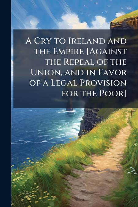 A Cry to Ireland and the Empire [Against the Repeal of the Union, and in Favor of a Legal Provision for the Poor]
