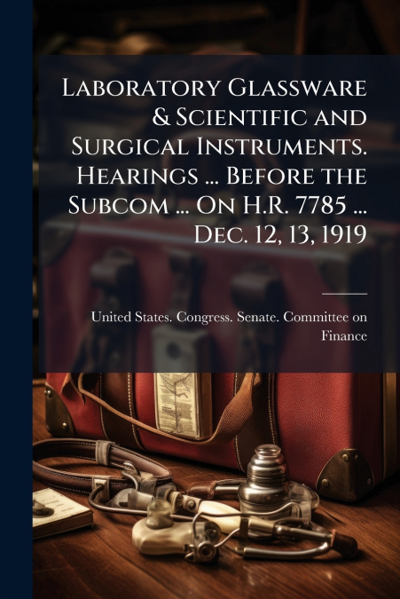 Laboratory Glassware & Scientific and Surgical Instruments. Hearings ... Before the Subcom ... On H.R. 7785 ... Dec. 12, 13, 1919