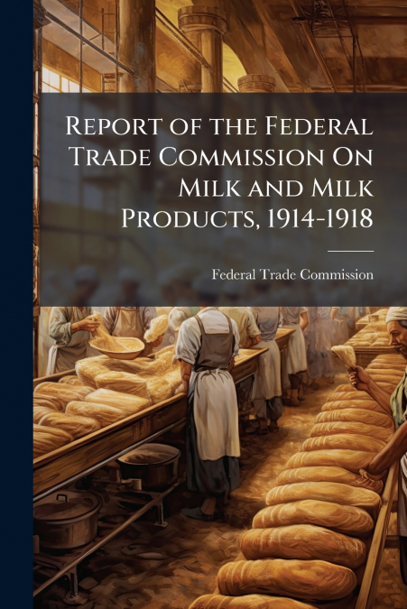 Report of the Federal Trade Commission On Milk and Milk Products, 1914-1918