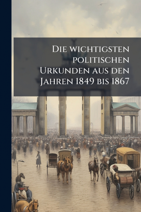 Die wichtigsten politischen Urkunden aus den Jahren 1849 bis 1867
