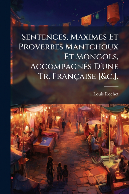 Sentences, Maximes Et Proverbes Mantchoux Et Mongols, Accompagnés D’une Tr. Française [&c.].
