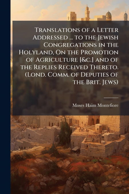 Translations of a Letter Addressed ... to the Jewish Congregations in the Holyland, On the Promotion of Agriculture [&c.] and of the Replies Received Thereto. (Lond. Comm. of Deputies of the Brit. Jew