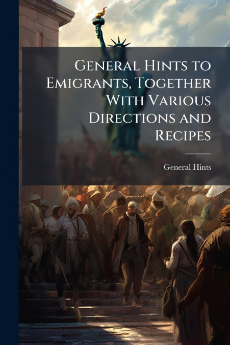 General Hints to Emigrants, Together With Various Directions and Recipes