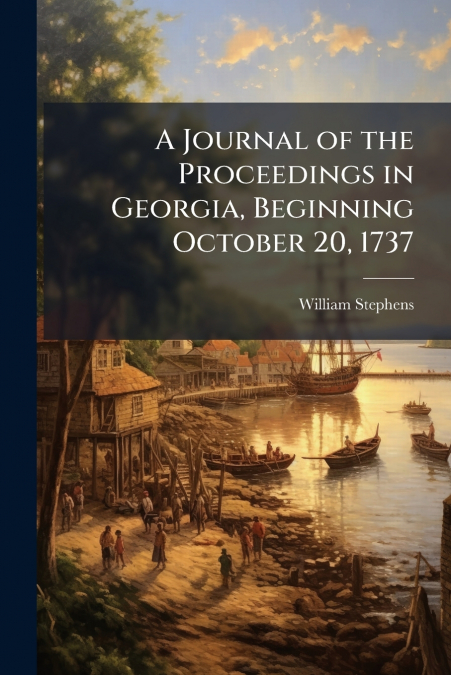 A Journal of the Proceedings in Georgia, Beginning October 20, 1737