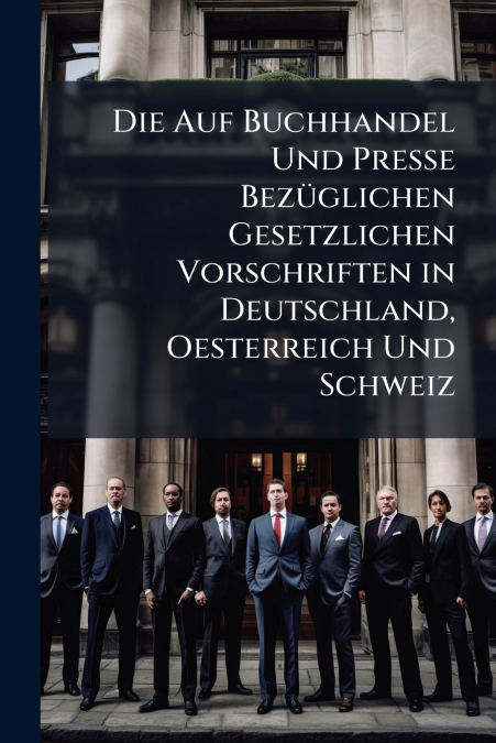 Die Auf Buchhandel Und Presse Bezüglichen Gesetzlichen Vorschriften in Deutschland, Oesterreich Und Schweiz