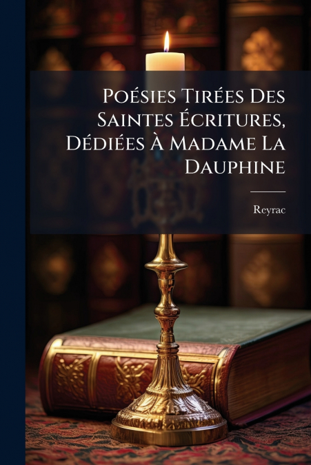 Poésies Tirées Des Saintes Écritures, Dédiées À Madame La Dauphine