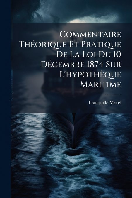Commentaire Théorique Et Pratique De La Loi Du 10 Décembre 1874 Sur L’hypothèque Maritime