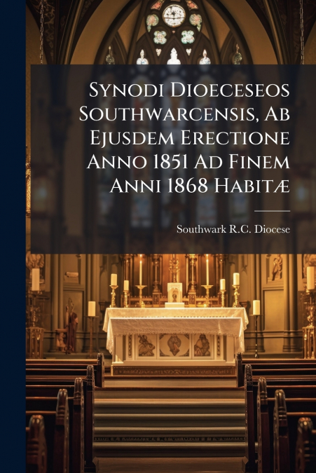 Synodi Dioeceseos Southwarcensis, Ab Ejusdem Erectione Anno 1851 Ad Finem Anni 1868 Habitæ