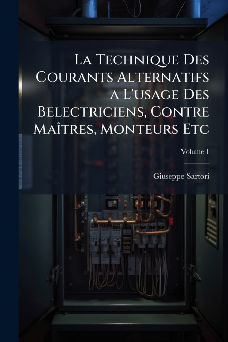 La Technique Des Courants Alternatifs a L’usage Des Belectriciens, Contre Maîtres, Monteurs Etc; Volume 1