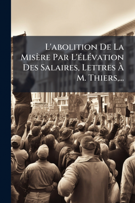 L’abolition De La Misère Par L’élévation Des Salaires, Lettres À M. Thiers,...
