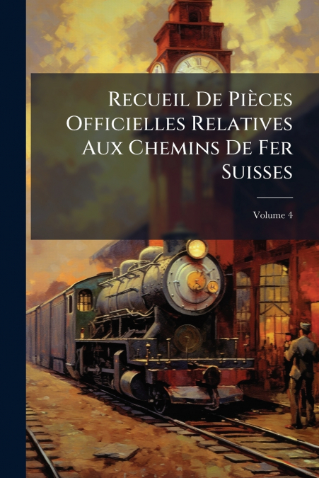 Recueil De Pièces Officielles Relatives Aux Chemins De Fer Suisses; Volume 4