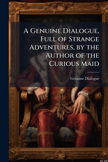 A Genuine Dialogue, Full of Strange Adventures, by the Author of the Curious Maid