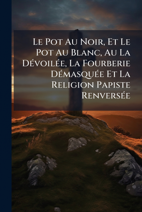 Le Pot Au Noir, Et Le Pot Au Blanc, Au La Dévoilée, La Fourberie Démasquée Et La Religion Papiste Renversée