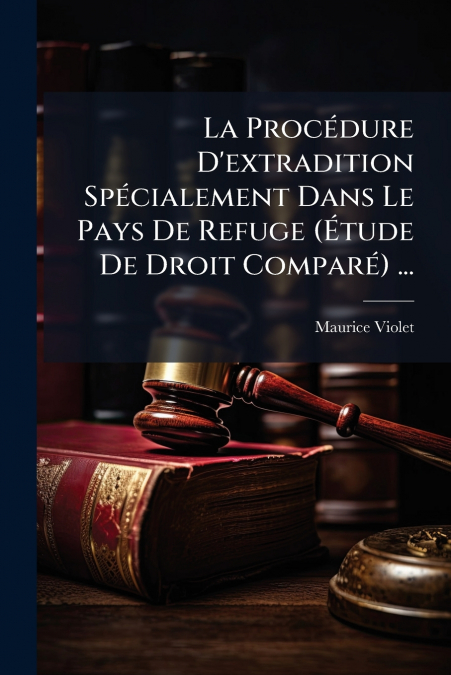 La Procédure D’extradition Spécialement Dans Le Pays De Refuge (Étude De Droit Comparé) ...
