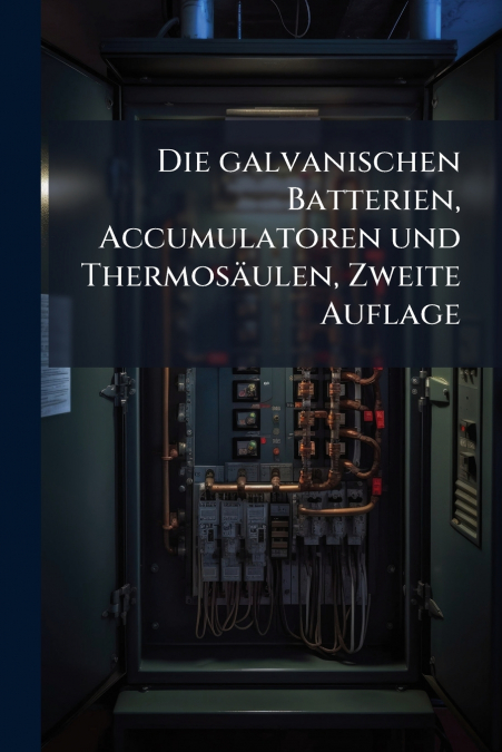 Die galvanischen Batterien, Accumulatoren und Thermosäulen, Zweite Auflage