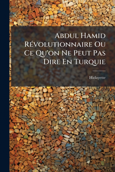 Abdul Hamid Révolutionnaire Ou Ce Qu’on Ne Peut Pas Dire En Turquie